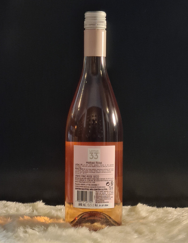 Vinho Latitud 33 - Malbec Rosé