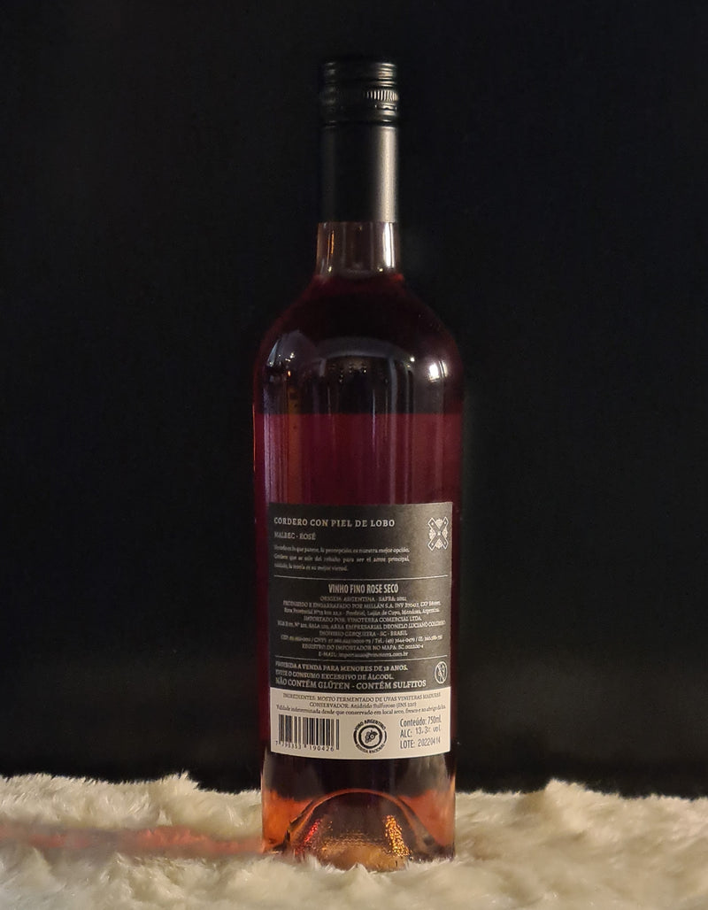 Vinho Cordero com Piel de Lobo - Malbec Rosé