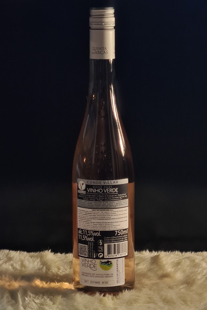 Vinho rosé Conde Villar (vinho verde) - DOC