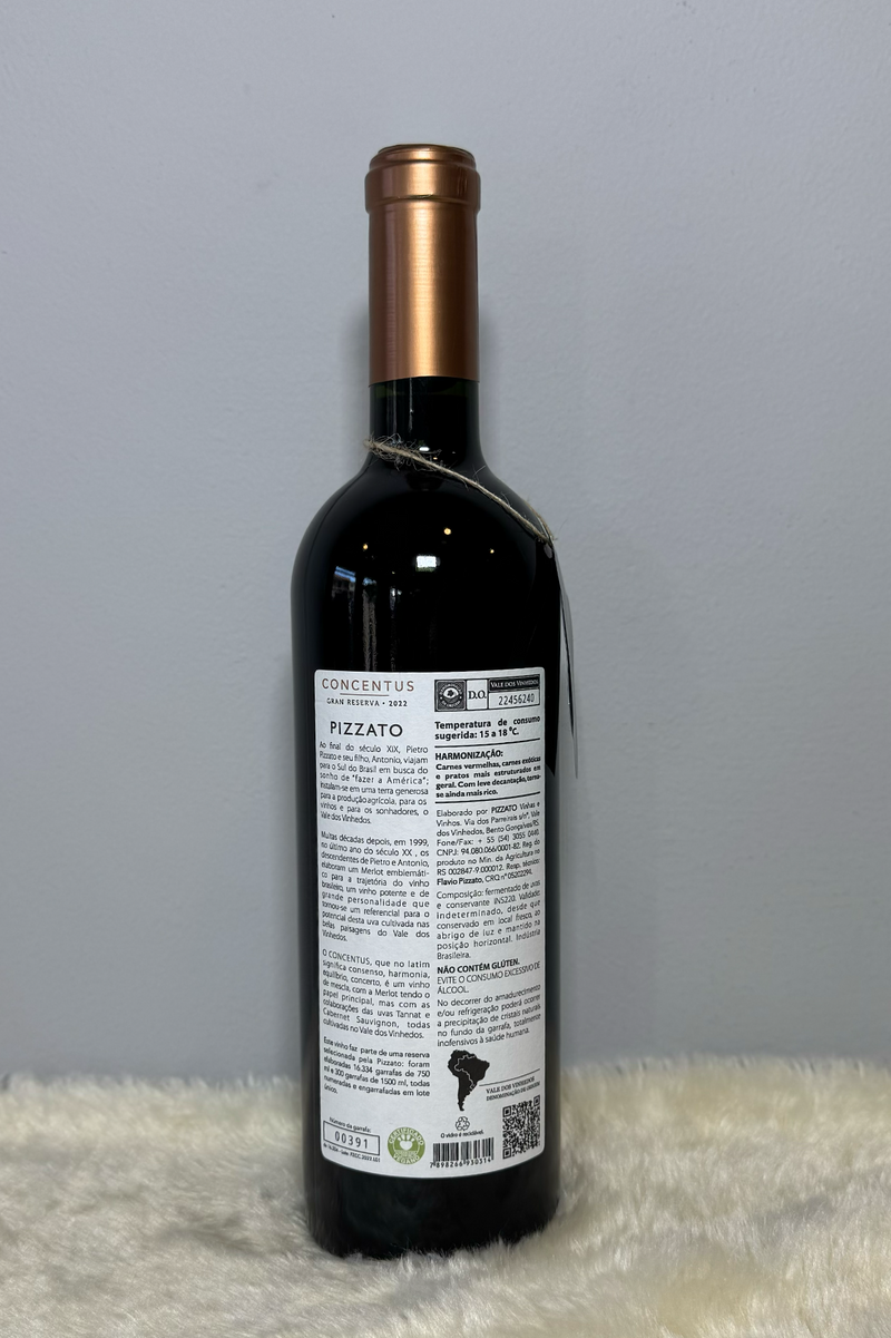 Pizzato Concentus Gran Reserva - Cabernet Sauvignon D.O